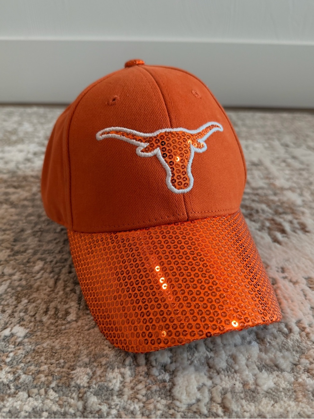 Longhorn Headgear Women's Texas Longhorns NCAA Adjustable Hat Sequin Orange